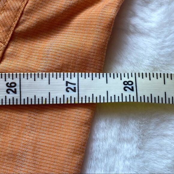 Mountain Hardwear Orange Short Sleeve Button Down Shirt - Picture 11 of 13